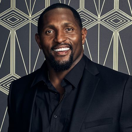 Ray Lewis smiles at the camera.